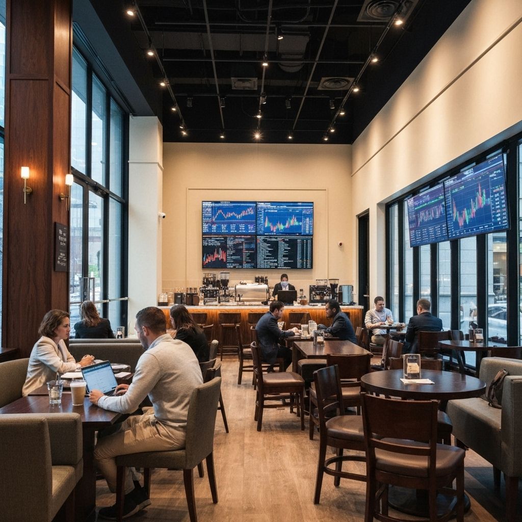 Interiorul cafenelei Capital Cup